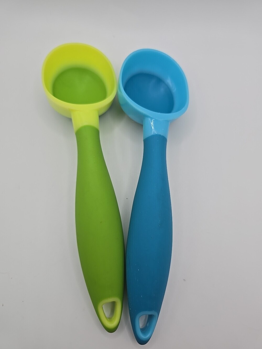 Smart Home Soft Press Ice Cream Scoops Set of 2, Blue and Green